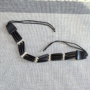 Black and White Beaded Necklace